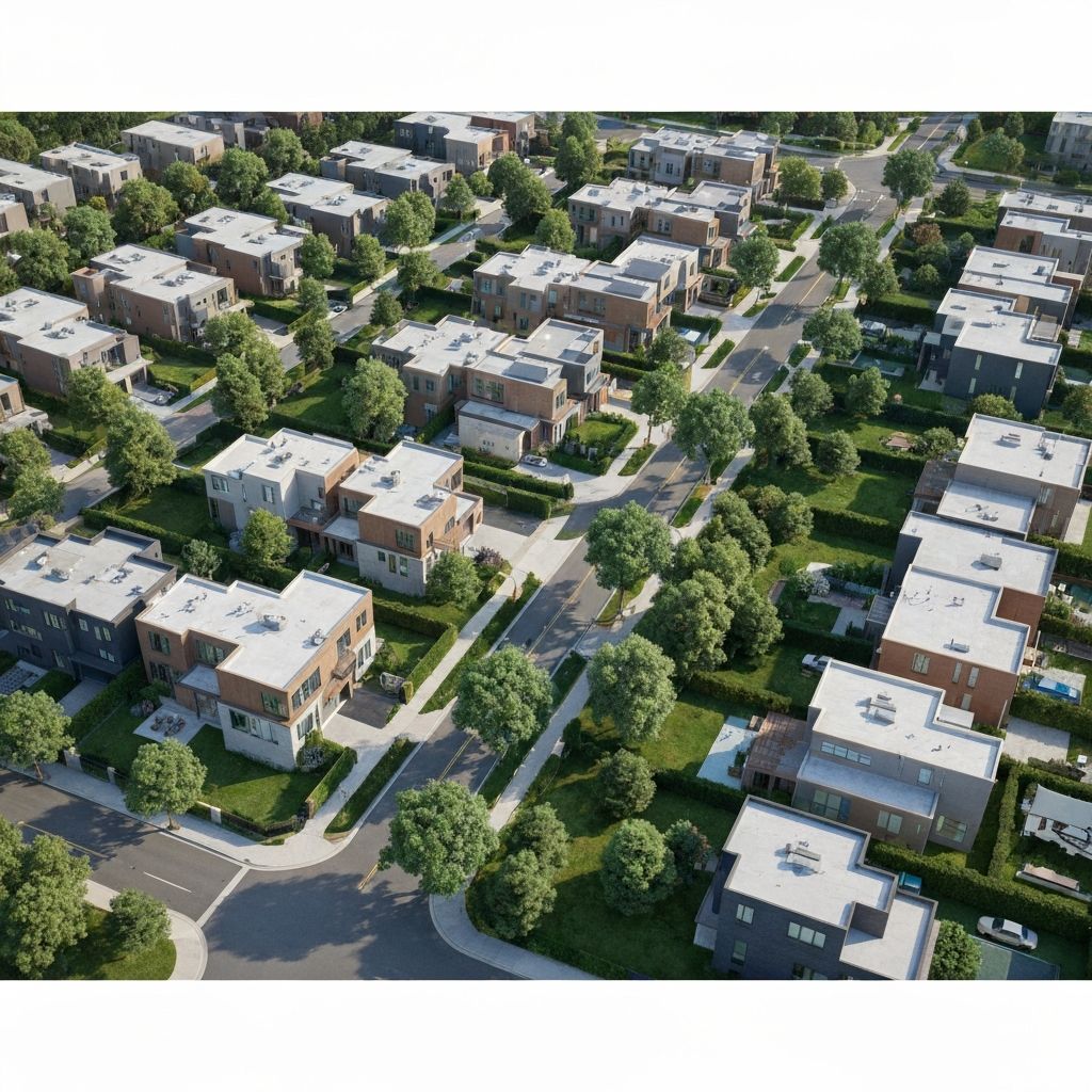 Modern residential development